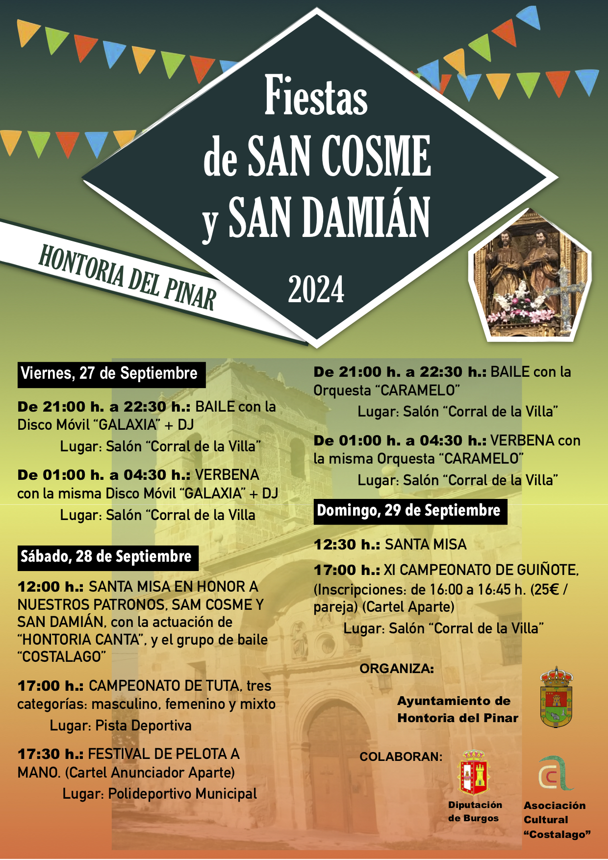 FIESTAS DE SAN COSME Y SAN DAMIÁN 2024